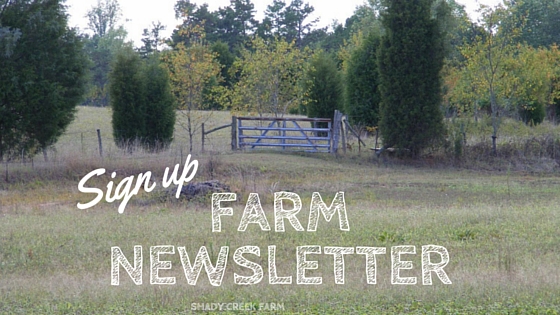 Sign up for our farm newsletter