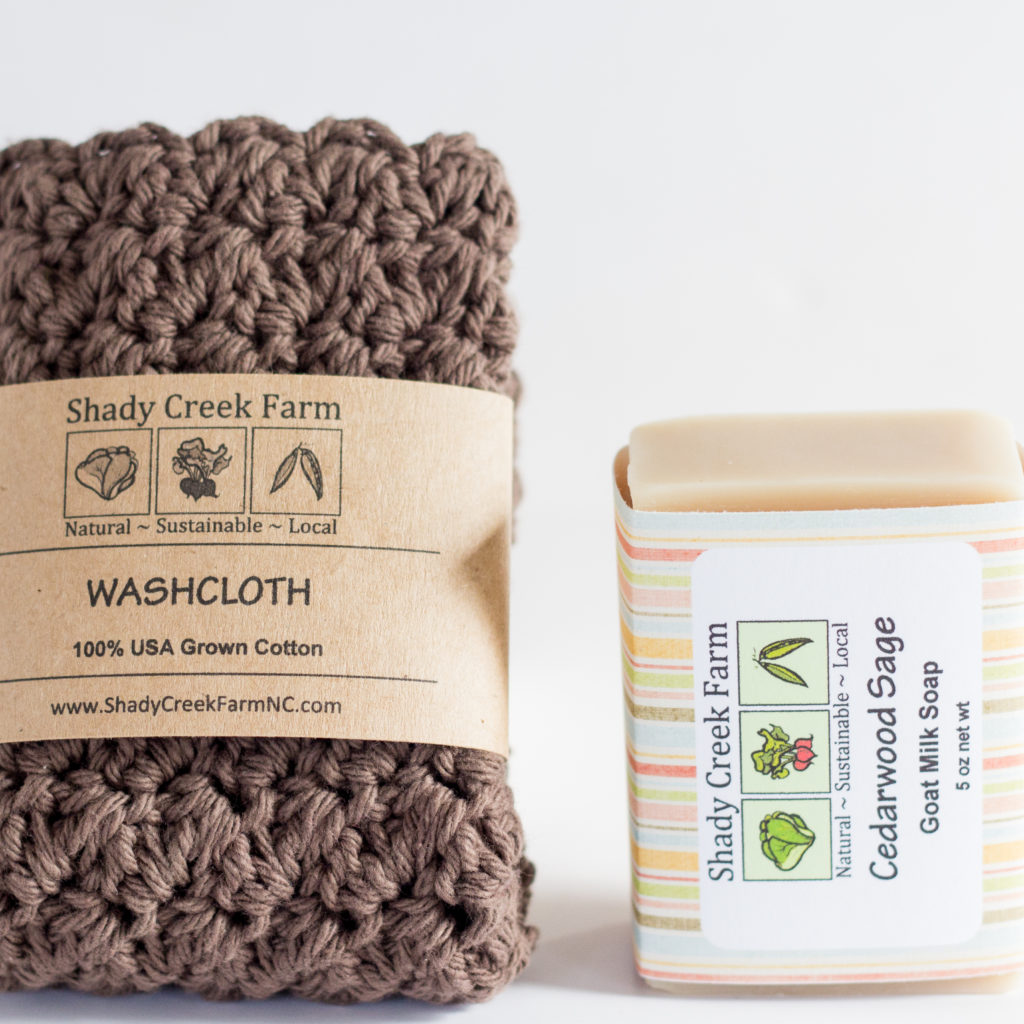 soap and washcloth set